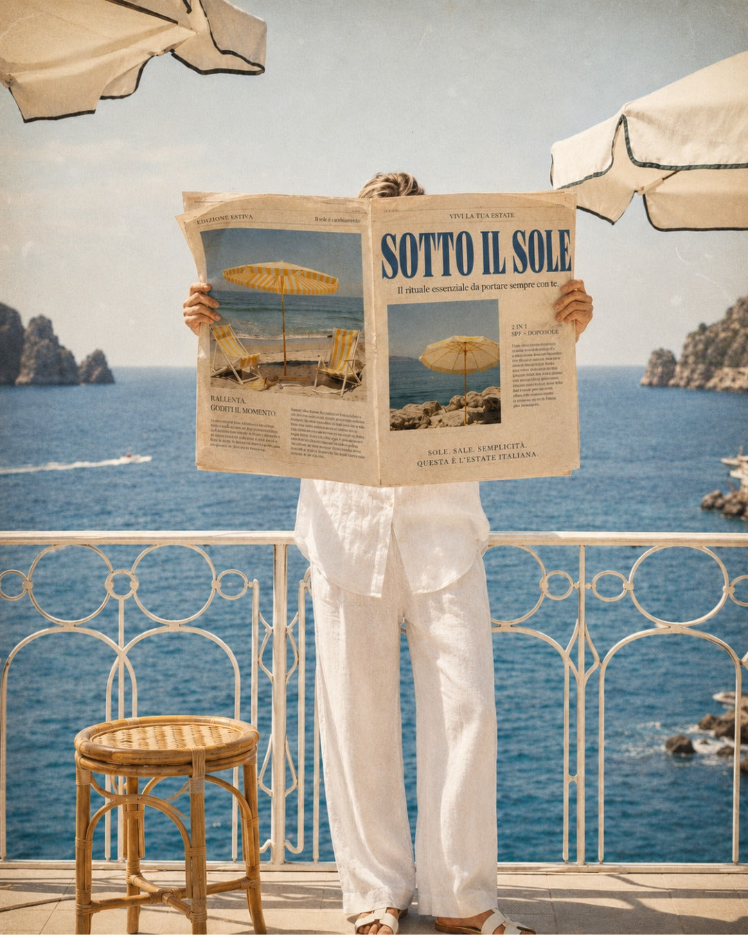 Burrocacao 2 in 1 Amalvia Sotto Il Sole con SPF50 e trattamento doposole